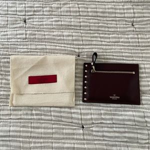 Valentino rockstud coin/card wallet